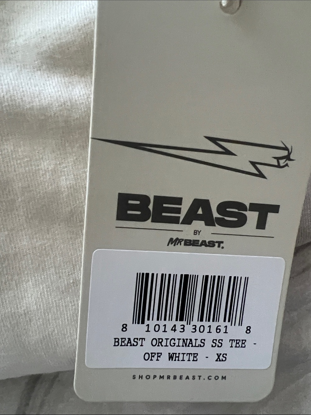 MR. BEAST - Ivory/khak XS Men's Short Sleeve Tee Shirts